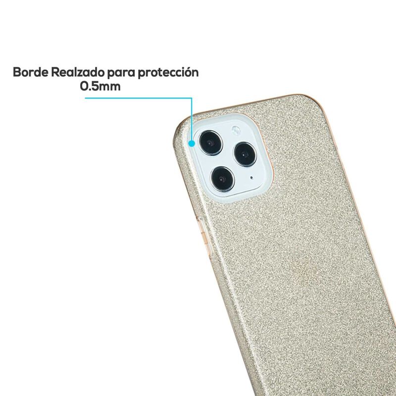 Funda Tekku Tpu Doble Capa Brillos Para Iphone ... image number null