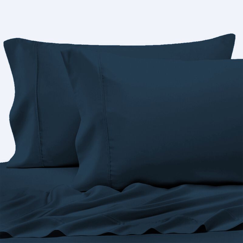Juego de Sabanas Solid Azul Marino Matrimonial ... image number null