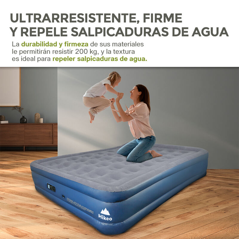 Colchón Inflable Matrimonial Doble Altura con B... image number null