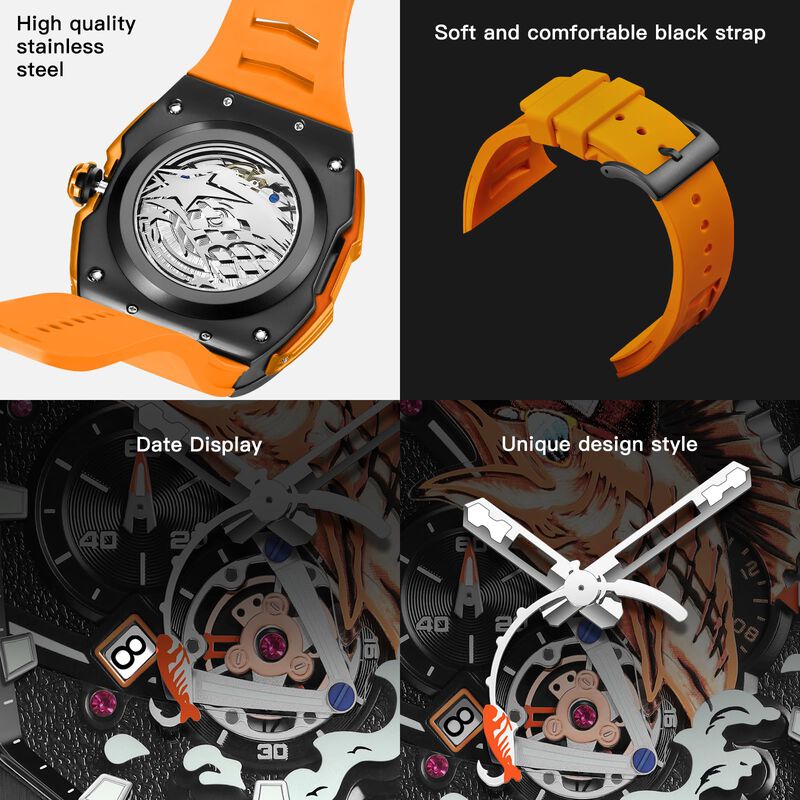 Reloj Liluoke Con Esfera Art&iacute;stica De At&uacute;n, Res... image number null