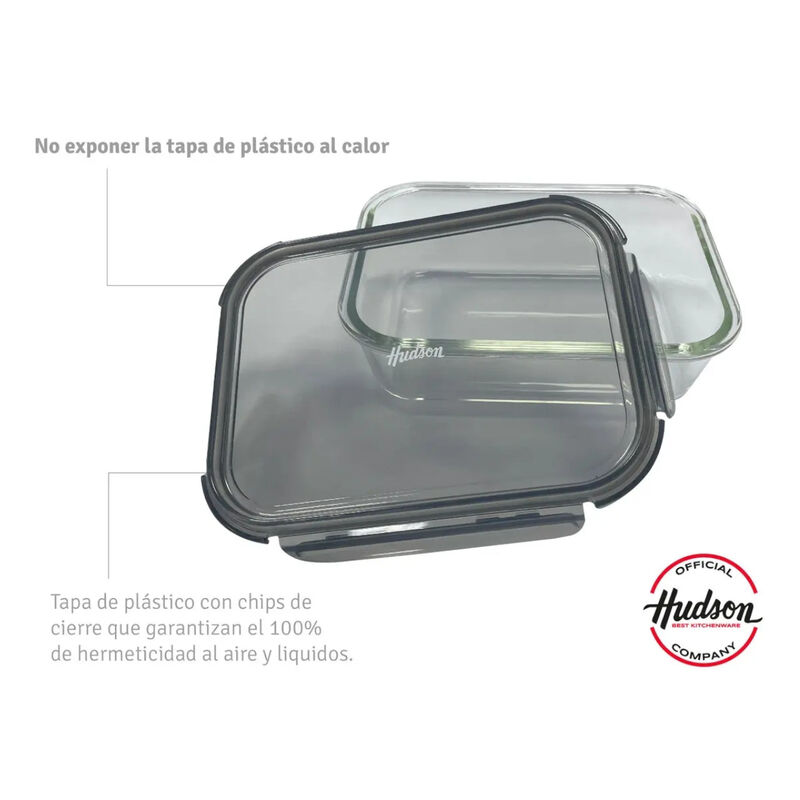 Tupper Contenedor De Vidrio Con Tapa Herm&eacute;tica ... image number null