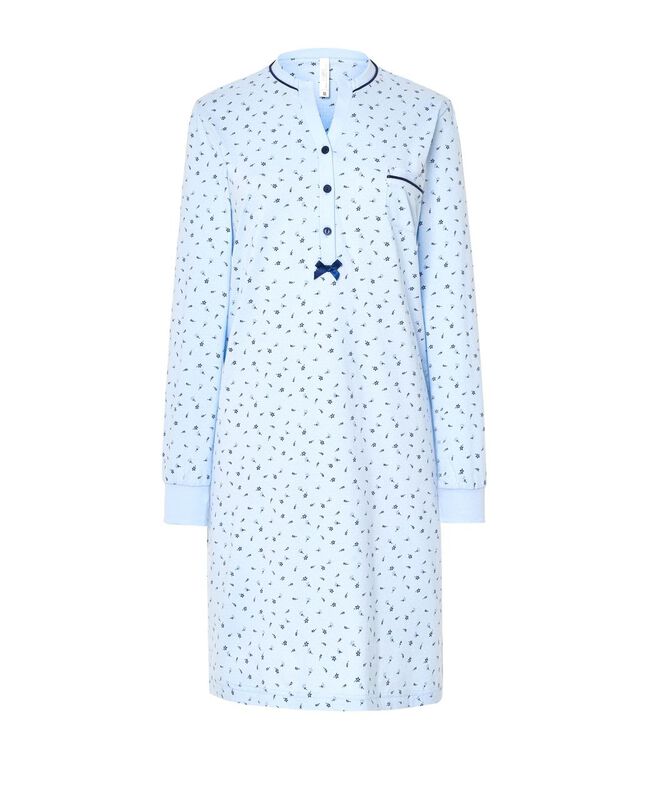 Camis&oacute;n con Estampado de Florecitas Azules Cele... image number null