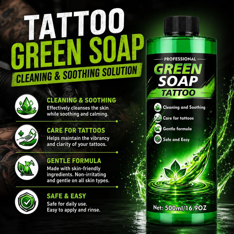 Jab&oacute;n Verde Para Tatuajes Mosconly 500 ml Conce... image number null