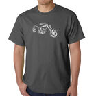 Camiseta Word Art Para Hombre - Motocicleta - Gris