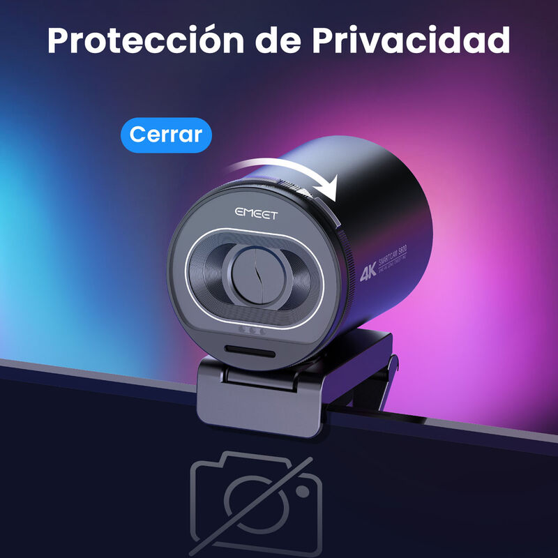 Webcam EMEET S600 Kit Transmisión 4K Enfoque Au... image number null