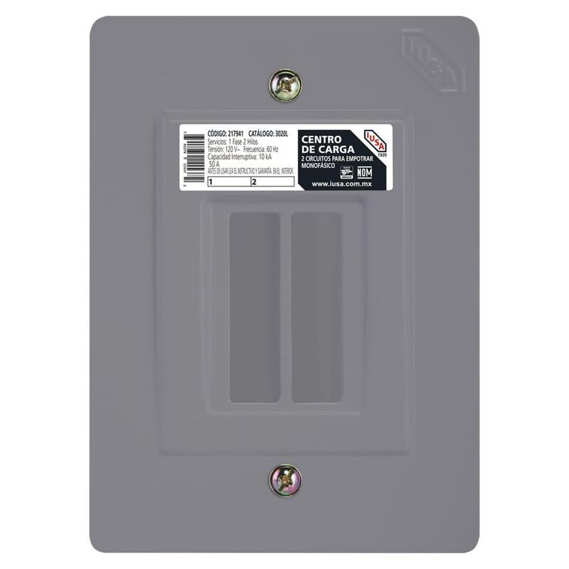 Centro De Carga Iusa Monofásico Para Empotrar image number null