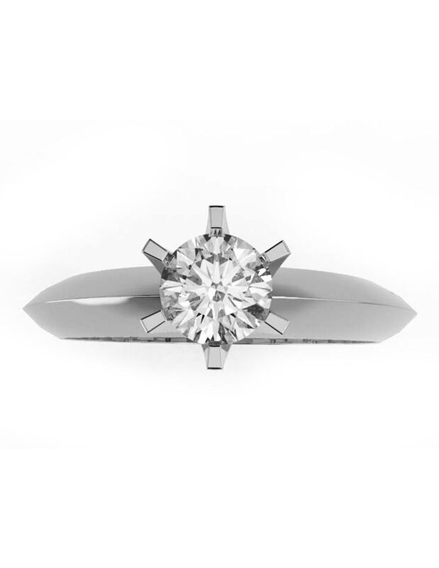 Anillo de Compromiso de 14K con Diamante de Lab... image number null