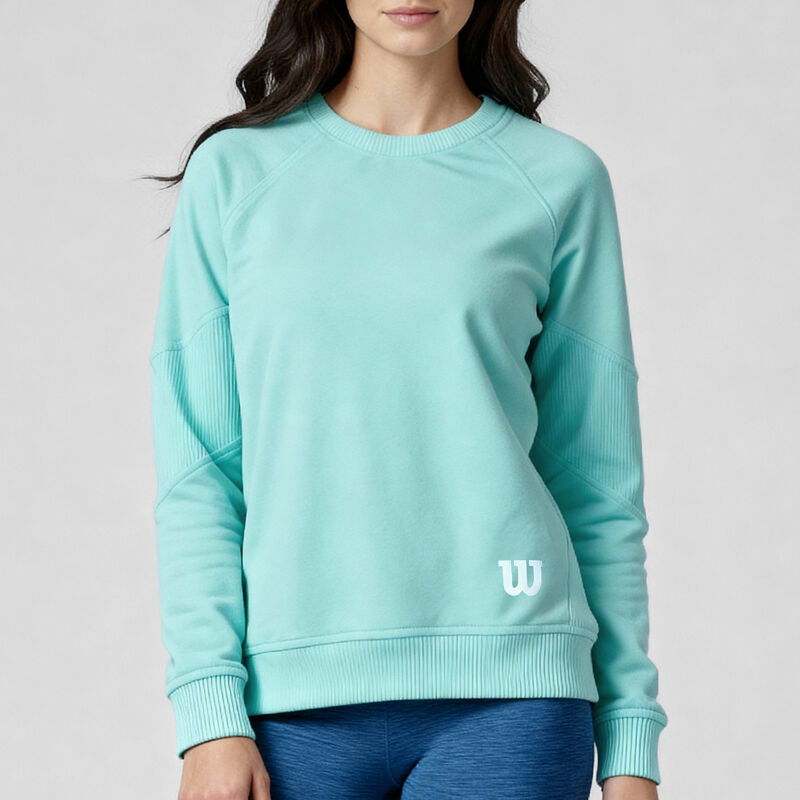 Sudadera Wilson Para Mujer Verde Aqua Ch image number null