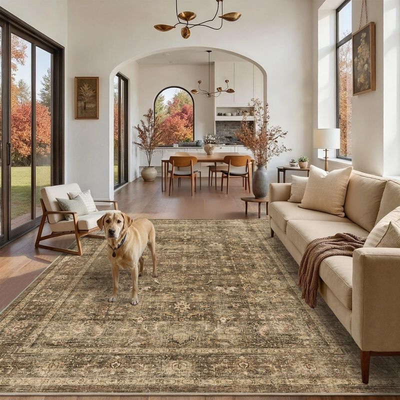 Alfombra Duidy 183 cm &times; 274 cm Lavable Vintage ... image number null