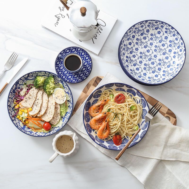 Tazones De Pasta Selamica 34 Oz (22 Cm) - Juego... image number null