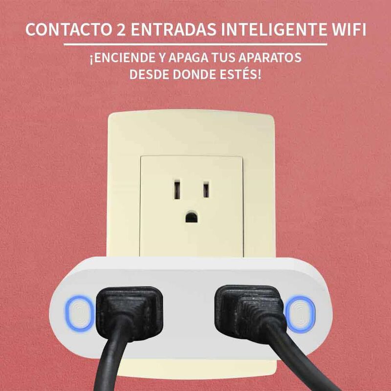 Multicontacto Inteligente Wifi, 2 Entradas image number null