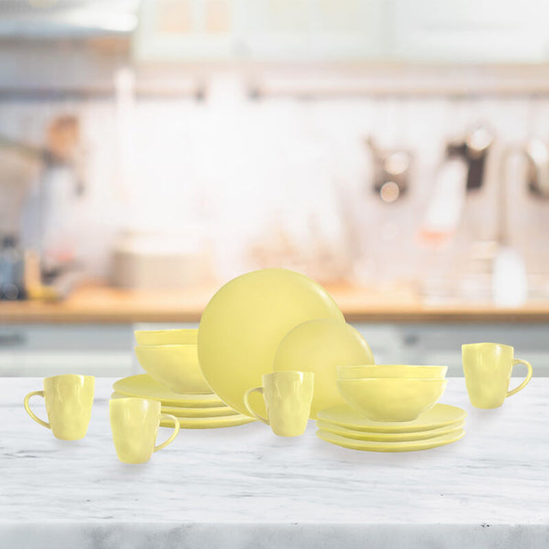 Vajilla Tove para 4 Personas &ndash; Cer&aacute;mica Amarill... image number null