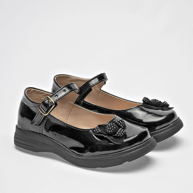 Fratta Zapato para niña. Negro charol image number null