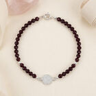 Pulsera Nube San Benito De Plata Con Cuarzo Blanco