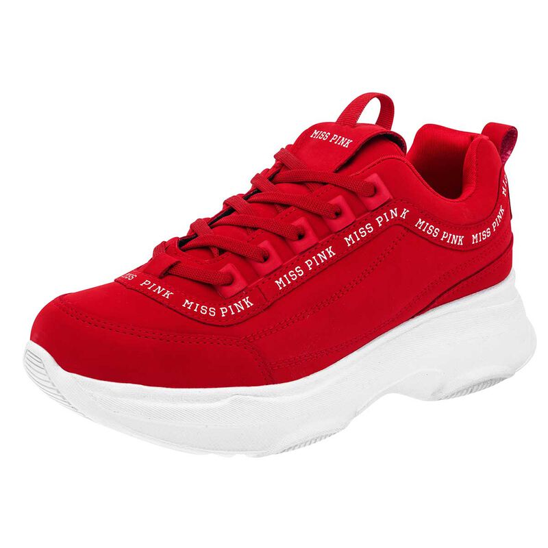 Miss Pink Tenis urbano para mujer rojo image number null