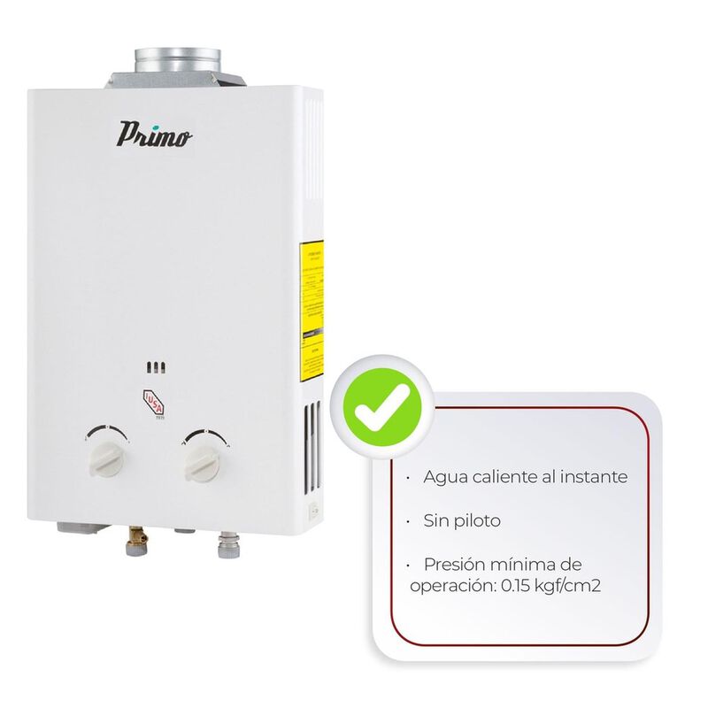 Calentador Instant&aacute;neo Reacondicionado 6 L/min ... image number null