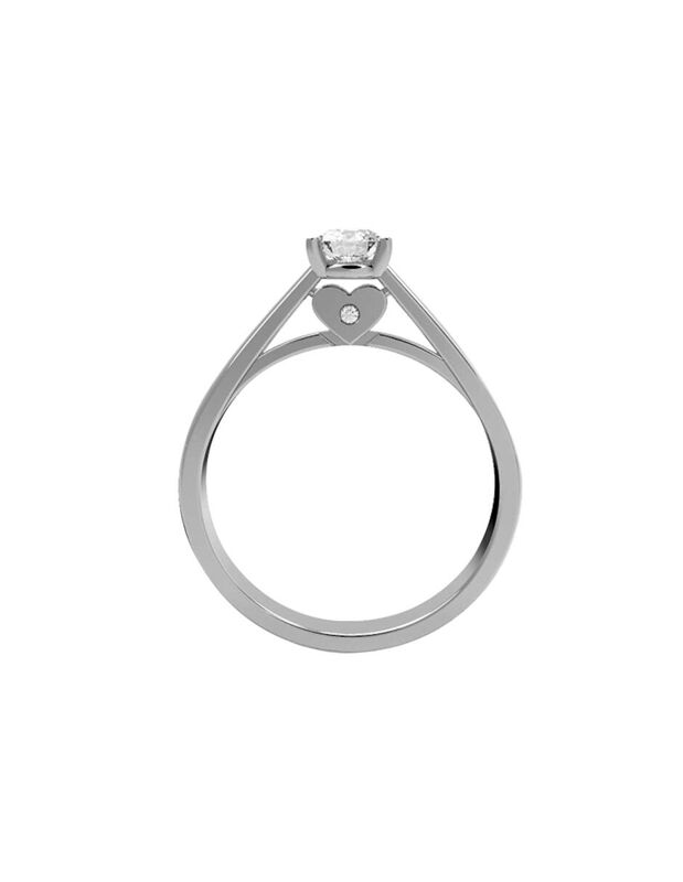 Anillo de Compromiso de 10K con Circonia Talla ... image number null