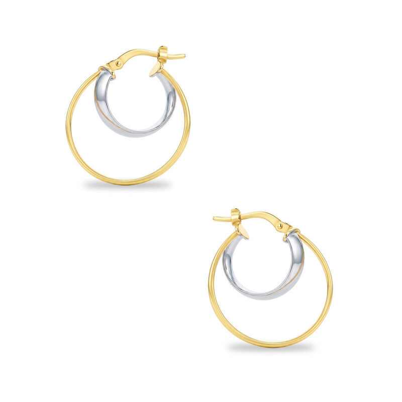 Arracadas 2begold Amarillo Con Blanco (925+1/10... image number null