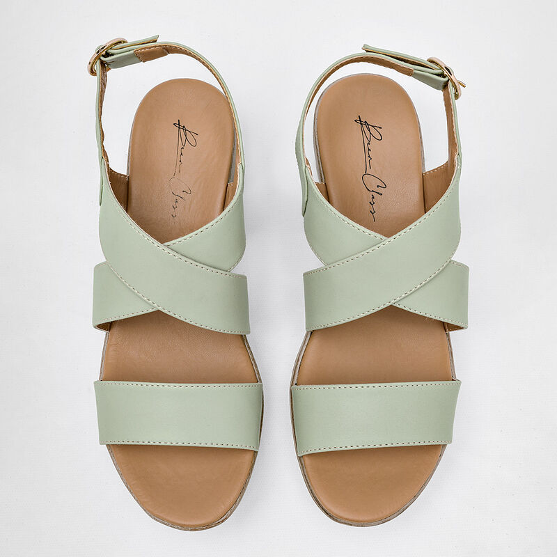 Been Class Sandalia para mujer verde image number null