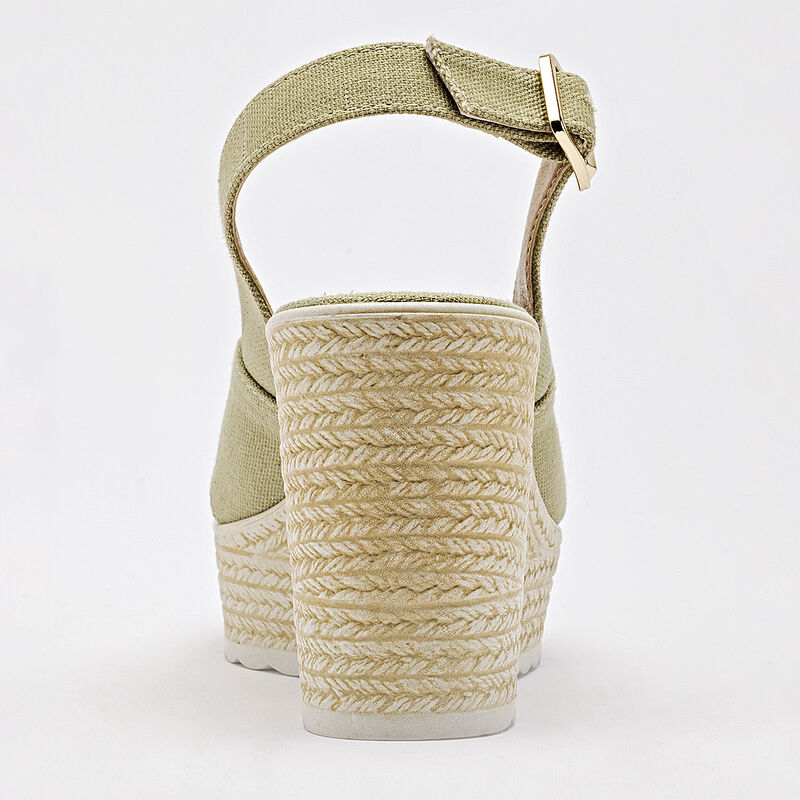 Been Class sandalia plataforma para mujer verde... image number null