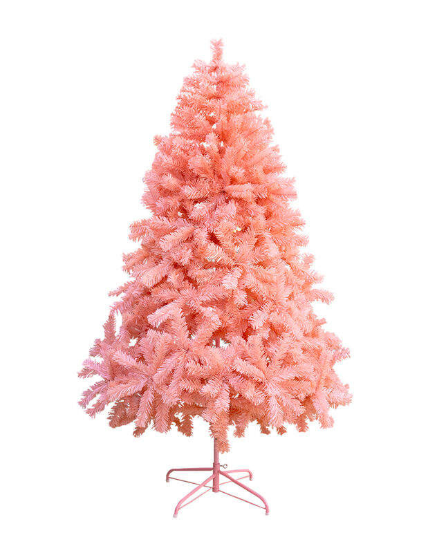 Árbol pino de Navidad rosa 180 cm vara de estre... image number null