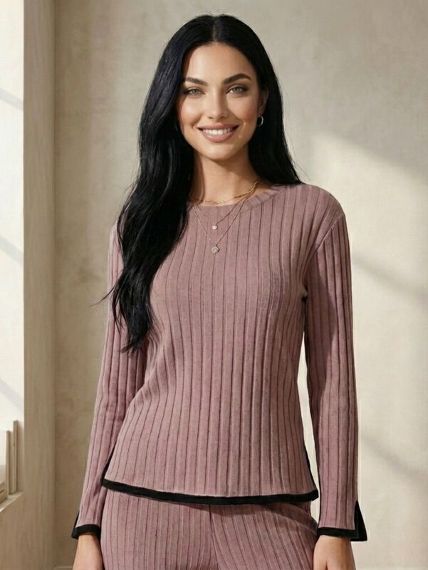 Conjunto de Su&eacute;ter y Pantal&oacute;n Acanalado CONJ-01... image number null