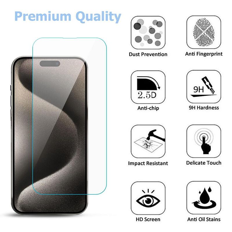 Mica Vidrio MYBAT para iPhone 14 y 13 - 25 piez... image number null