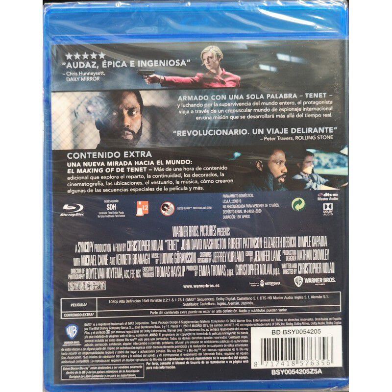Tenet [blu-ray] image number null