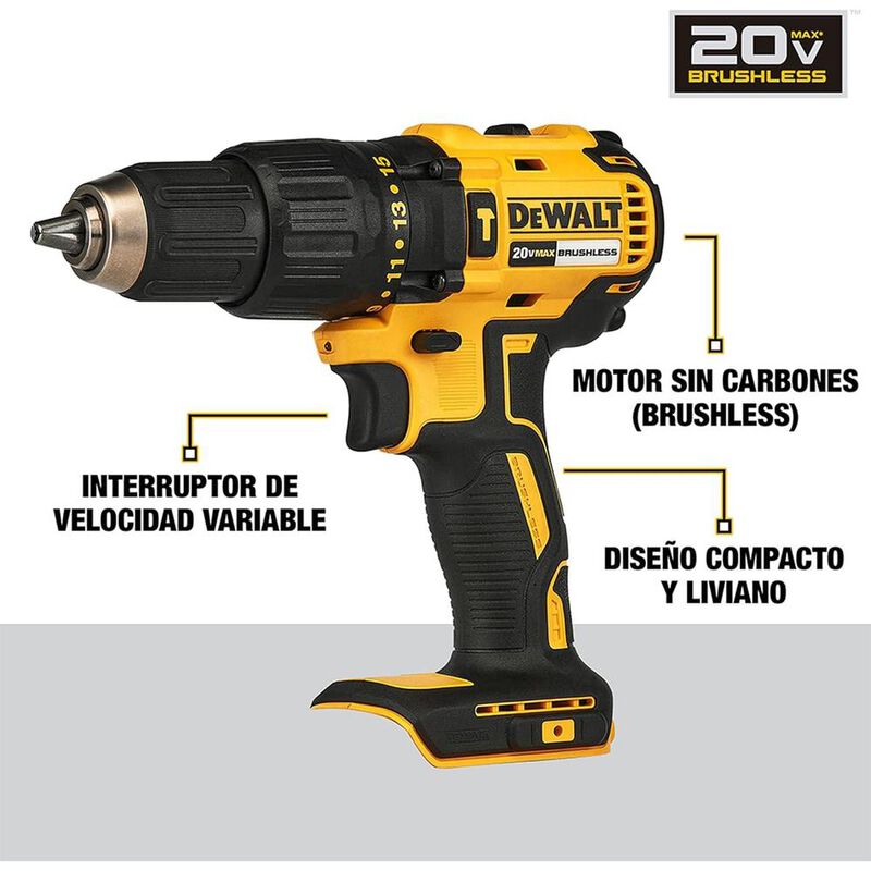 Taladro Rotomartillo Dewalt Max Brushless 20v 1... image number null