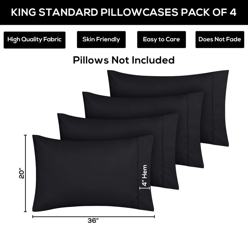 Fundas De Almohada Utopia Bedding King Standard... image number null