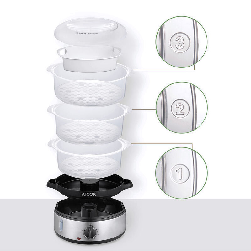 Vaporera El&eacute;ctrica Aicok 3 Niveles image number null