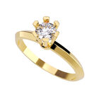 Anillo de Compromiso de 10K con Circonia Talla 55 ORO AMARILLO 10K - / M1205-10Y-CZ-55