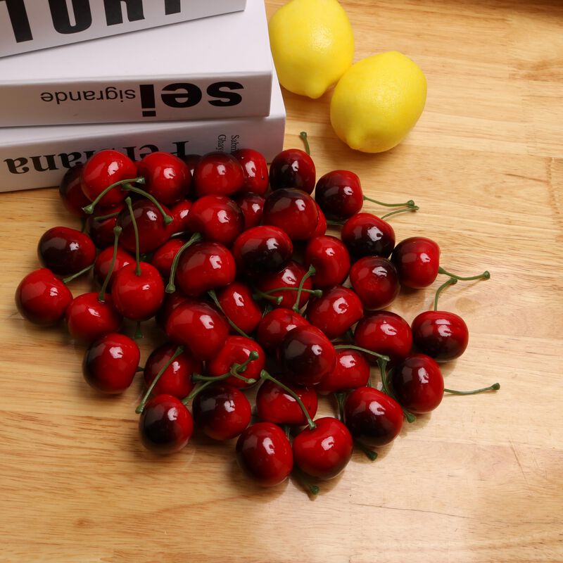 Cerezas Artificiales Rojas (50 Piezas) - Caiyjh... image number null