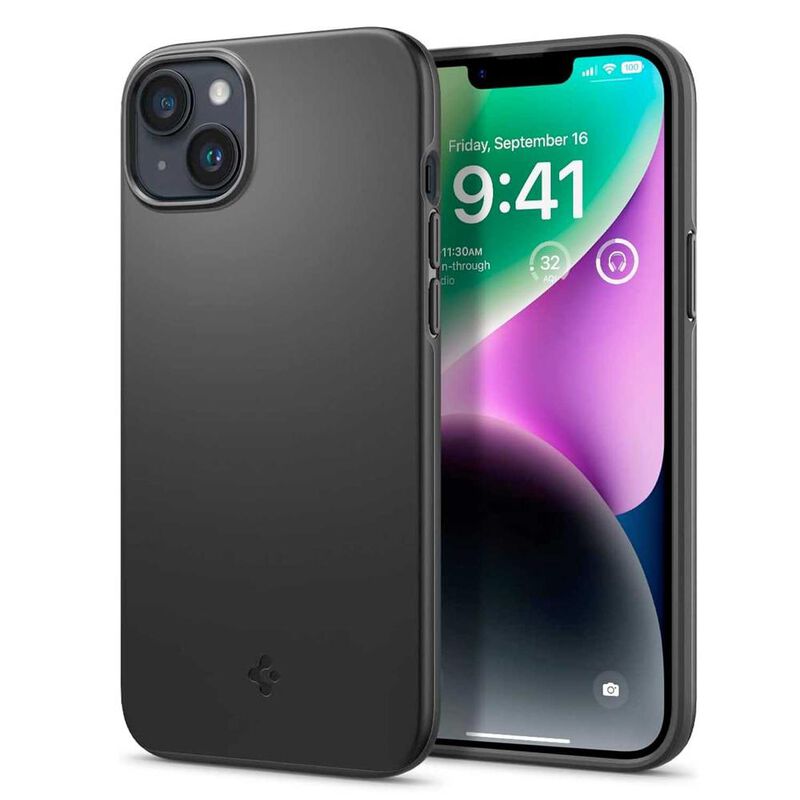 Funda SPIGEN Thin Fit para iPhone 14 Negra image number null