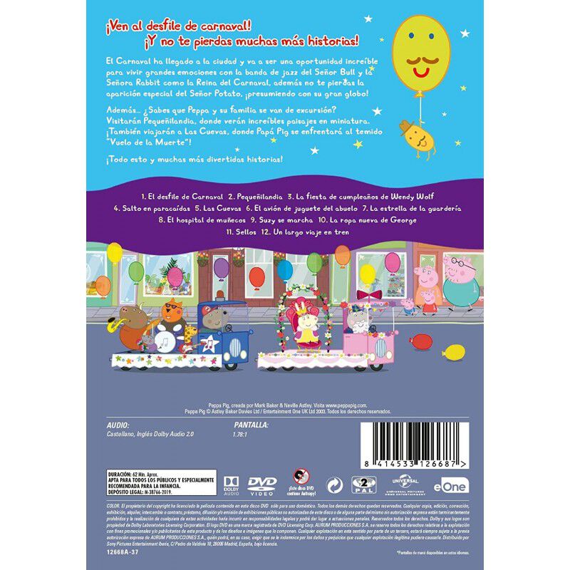 Peppa pig: Desfile de carnaval (DVD) [DVD] image number null