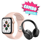 Combo Apple Watch SE 1ra gen 40mm Dorado (Reacondicionado Certificado) + Audifonos Bluetooth