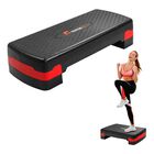 Step Banco Aerobics Fitness Crosfit 9.5 A 15 cm Ajustable Rojo Centurfit