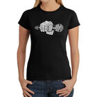 Camiseta Word Art Para Mujer - Rappers de los 90- Negro