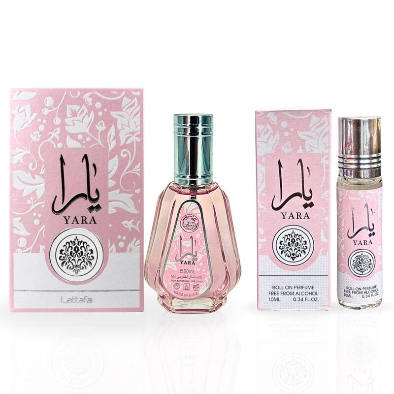 Set De Perfume Lattafa Yara 50 ml Edp Y 10 ml R... image number null