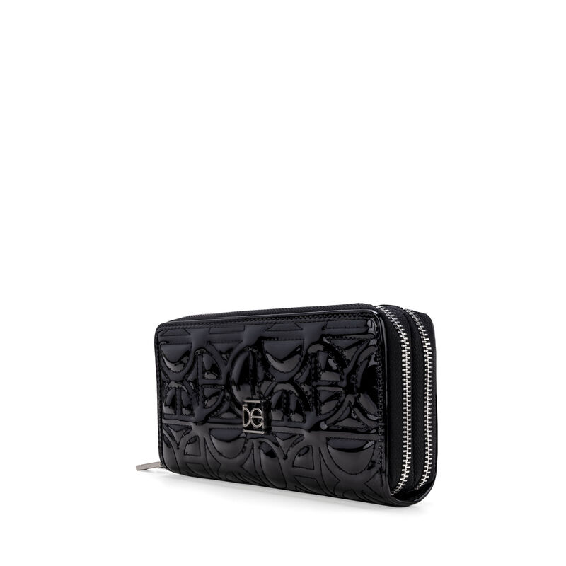 Cartera Cierre Doble Grande Look Glossy Color N... image number null