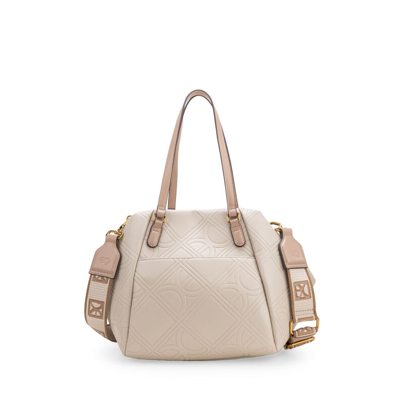 Bolsa Tote Mediana Con Monedero Color Camel image number null