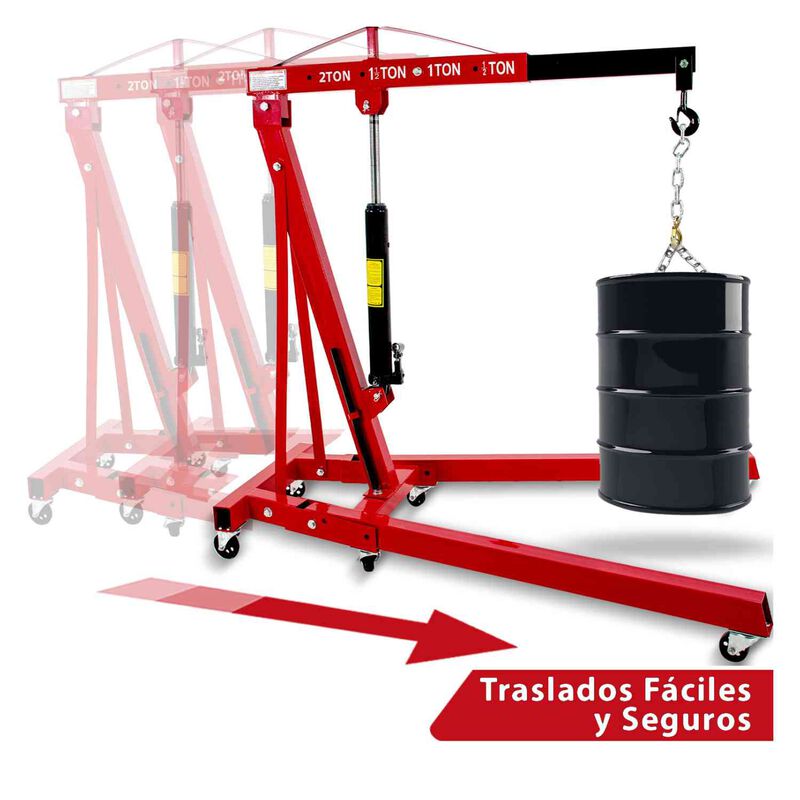 Pluma Hidr&aacute;ulica Plegable Motor 2 Ton Profesion... image number null