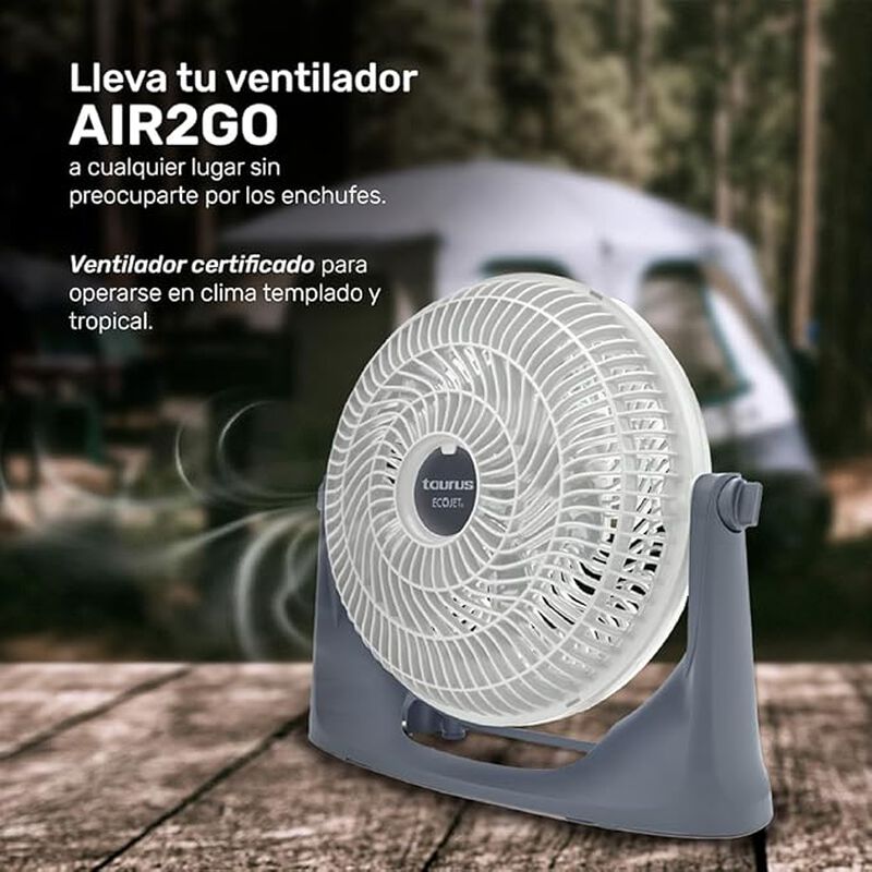 Ventilador Taurus MOD. AIR2GO 10&rdquo; Recargable image number null