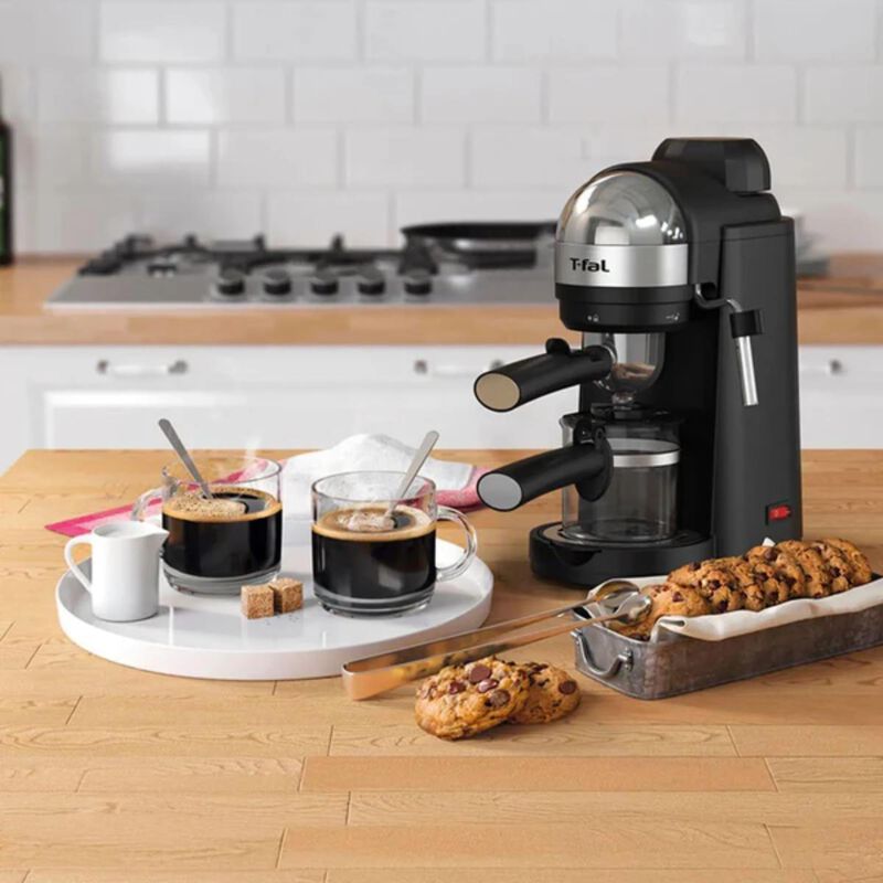 Cafetera Para Espresso T-fal 4 Tazas Negra Ex17... image number null