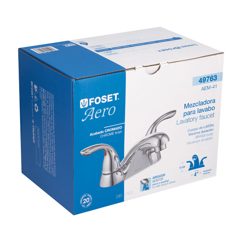 Mezcladora 4' Nariz Larga para Lavabo Foset Aer... image number null