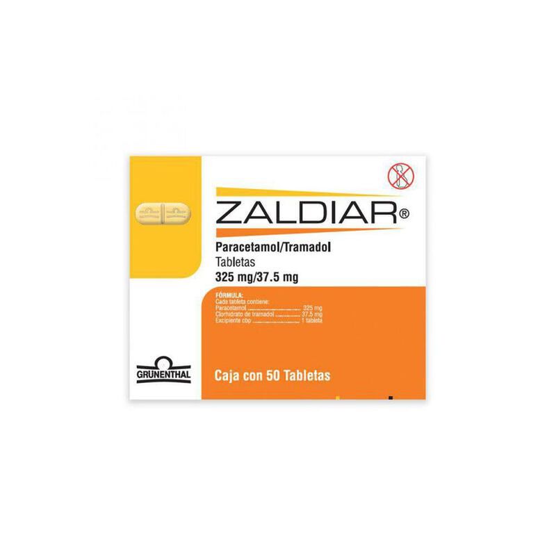 Zaldiar 37.5 / 325 mg caja 50 tabletas image number null
