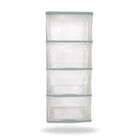 Cajonera Mod. Pda054a-999-v04 4 Cajones Transparent/gris