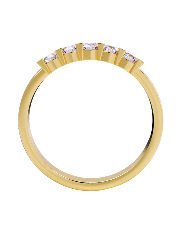 Anillo de Compromiso en Oro Amarillo de 10K con... image number null