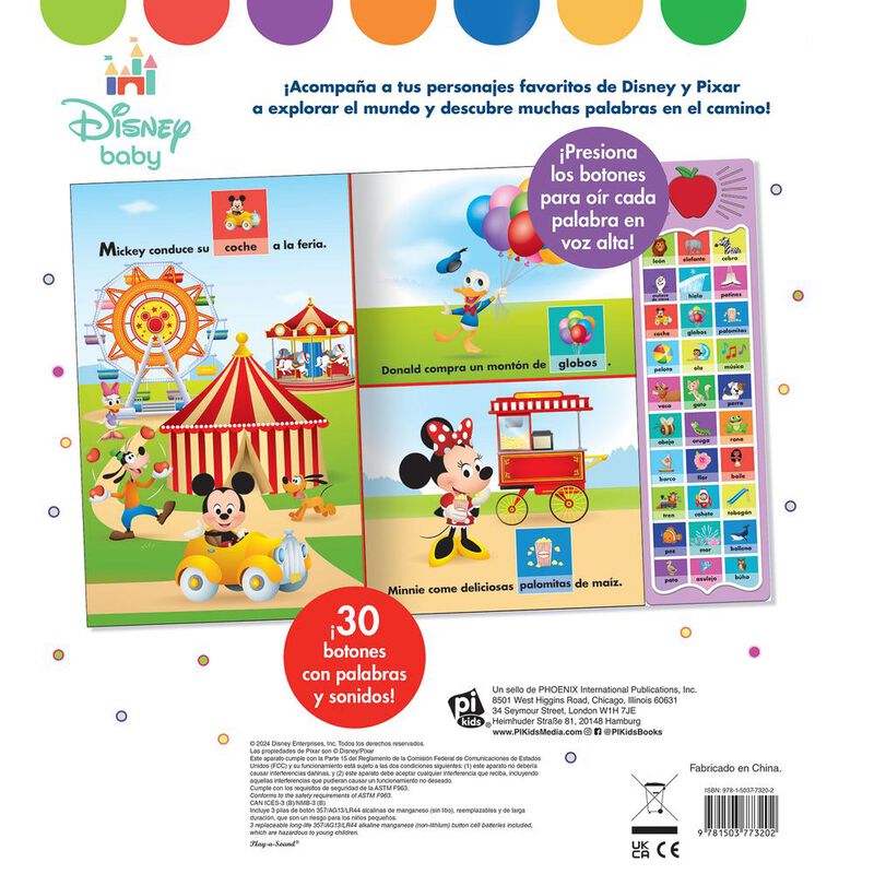 Disney Baby: Primeras Aventuras con Palabras image number null