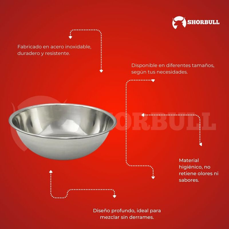 Juego De 6 Bowls De Aero Inoxidable Shorbull Me... image number null
